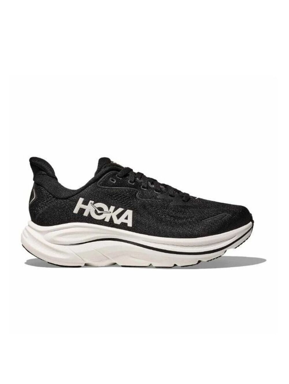 Size 6,5 women's. Hoka One One Clifton 9 Black and White Running Shoes Size 10